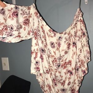 Floral off the shoulder top